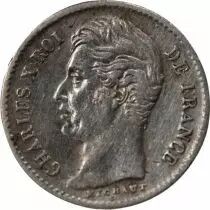 Charles X - 1/4 Franc Argent 1828 W Lille