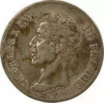 Charles X - 5 Silver Francs, 1st Type - 1824 A Paris