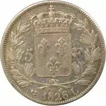Charles X - 5 Silver Francs, 1st Type - 1826 L Bayonne