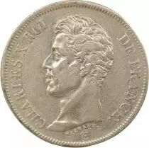 Charles X - 5 Silver Francs, 1st Type - 1826 W Lille