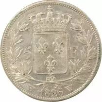 Charles X - 5 Silver Francs, 1st Type - 1826 W Lille