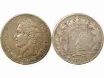 Charles X - 5 Silver Francs, 1st Type - 1829 MA Marseille