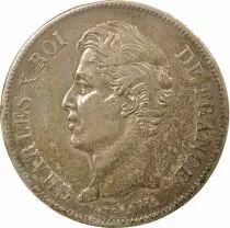 Charles X - 5 Silver Francs, 1st Type - 1829 MA Marseille