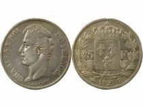 Charles X - 5 Silver Francs, 2nd Type - 1827 B Rouen