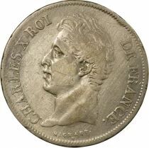 Charles X - 5 Silver Francs, 2nd Type - 1827 L Bayonne