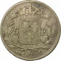 Charles X - 5 Silver Francs, 2nd Type - 1827 L Bayonne