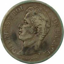 Charles X - 5 Silver Francs, 2nd Type - 1827 W Lille