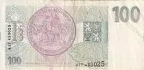 Chequia 100 Korun - Roi Karel IV - Sceau -1993 - P.5