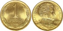 Chile 1 Peso 1990 - Bernardo O´Higgins