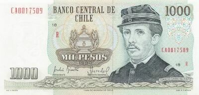 Chile 1000 Pesos - I. Carrera Pinto - 1990 - P.154