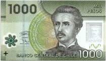 Chile 1000 Pesos I. Carrera Pinto -  2018 Polymer - UNC - P.161h