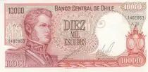 Chile 10000 Escudos - O\'Higgins - Rancagua\'s battle - 1967 - Serial A28
