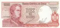 Chile 10000 Escudos - O\'Higgins - Rancagua\'s battle - 1967 - Serial A4