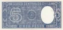 Chile 5 Pesos - B. O\'Higgins - 1947