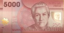 Chile 5000 Pesos - Gabriela Mistral - Nobel Price 1945 - Polymer - 2021 - P.NEW