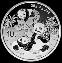 China  10 Yuan - Panda - 2025 - Argent
