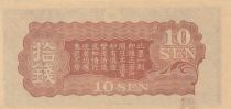 China 10 Sen China - Japanese occupation - Dragon - 1940 - Bloc 32