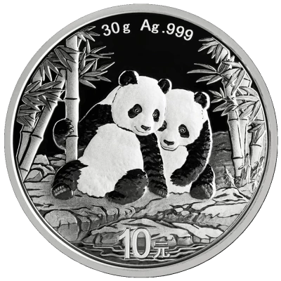 China 10 Yuan - Panda - 2026 - Silver