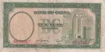 China 10 Yuan - Sun Yat-Sen - Bâtiment - 1937 -  Serial AQ - VF - P.81