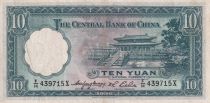 China 10 Yuan - Sun Yat-Sen - Forbidden city - 1936 -  Serial FH - VF - P.218a
