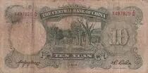 China 10 Yuan, Port. SYS - Gateway and Temple - 1936 - Serial Z/K