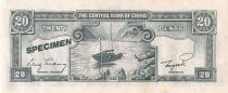 China 20 Cents - Tchang Kai-chek - Boat - Specimen - 1946 - P.395A
