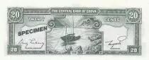 China 20 Cents - Tchang Kai-chek - Boat - Specimen - 1946 - P.395A