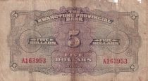 China 5 Dollars - Kwangtung - 1936 - VG+