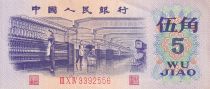 China 5 Jiao - Workers - Flowers - 1972 - P.880c