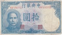 China 5 Yuan, Port. SYS - 1942 - Soldier - P.245 - Fine