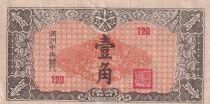 Chine 1 Jiao - Fleurs - 1944