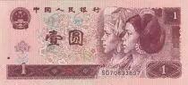Chine 1 Yuan - Femmes - Grande muraille - 1996 - S&eacute;rie S0 - P.884c