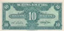 Chine 10 Cents - Sun Yat Sen - 1940 - P.226