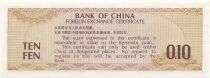 Chine 10 Fen - Foreign Exchange Certificate - 1979 - P.FX1