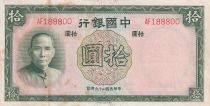 Chine 10 Yuan - SYS - 1937 - Série AF - P.81