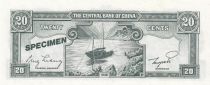 Chine 20 Cents - Tchang Kai-chek - Bateau - Spécimen - 1946 - P.395A