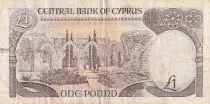 Chipre 1 Pound - Woman - Monument - 1989 - P.53c