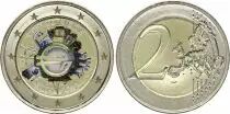Chipre 2 Euros - 10 years of the Euro - Colorised - 2012