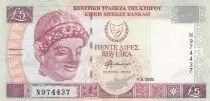 Chipre 5 pounds - Head of young man - Church and Mosque - 2003 - N974437