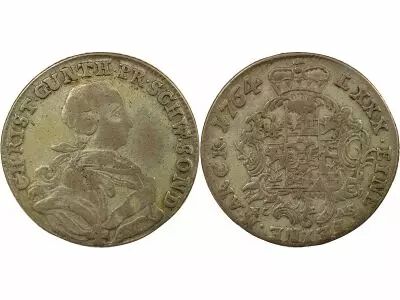 Christian G�nther III - 1/6 Silver Thaler - 1764 Sondershausen