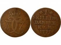 Christian VII - Skilling - 1771 (1780 / 1785) Altona