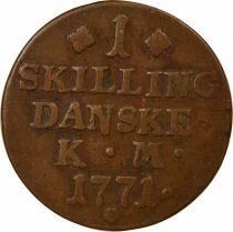 Christian VII - Skilling - 1771 (1780 / 1785) Altona