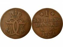 Christian VII - Skilling - 1771 (1780 / 1785) Altona
