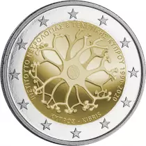 Chypre 2 Euros Comm&eacute;mo. BU Chypre 2020 (Coincard) - 30 ans Institut de Neurologie et de g&eacute;n&eacute;tique de Chypre