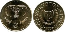 Chypre 5 Cent Taureau