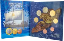 Chypre Coffret BU Euro Chypre 2020 - Face nationale des Euros de Chypre (2/3)