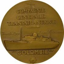 Cie G&eacute;n. Transatlantique - Bronze Medal, SS Colombie - 1950