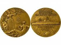 Cie G&eacute;n. Transatlantique - Bronze Medal, SS IAntillles - 1952