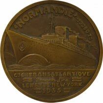 Cie G&eacute;n. Transatlantique - Bronze Medal, Stop over of the SS Normandie at Rio - 1938