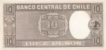 Cile 1 Centisimo on 10 Pesos - Manuel Bulnes - 19(58-61)